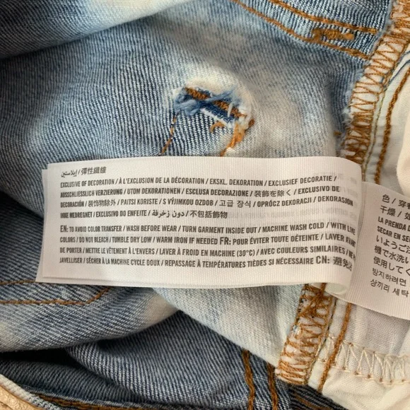 abercrombie kids girls bleached jean shorts 15/16 - Picture 9 of 9